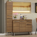 Combo de Cocina 137cm Sin Bacha de acero inoxidable Emilly Madesa 06