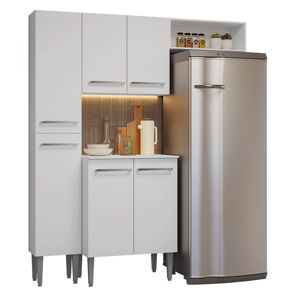 Cocina Compacta 156 cm Emilly Blanco 03