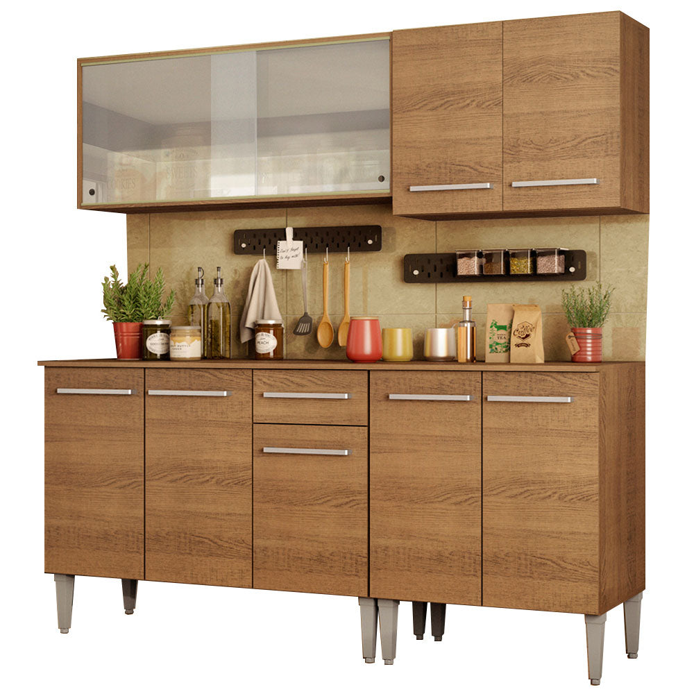 Combo de Cocina 169cm Emilly Box Madesa 03 - Marrón
