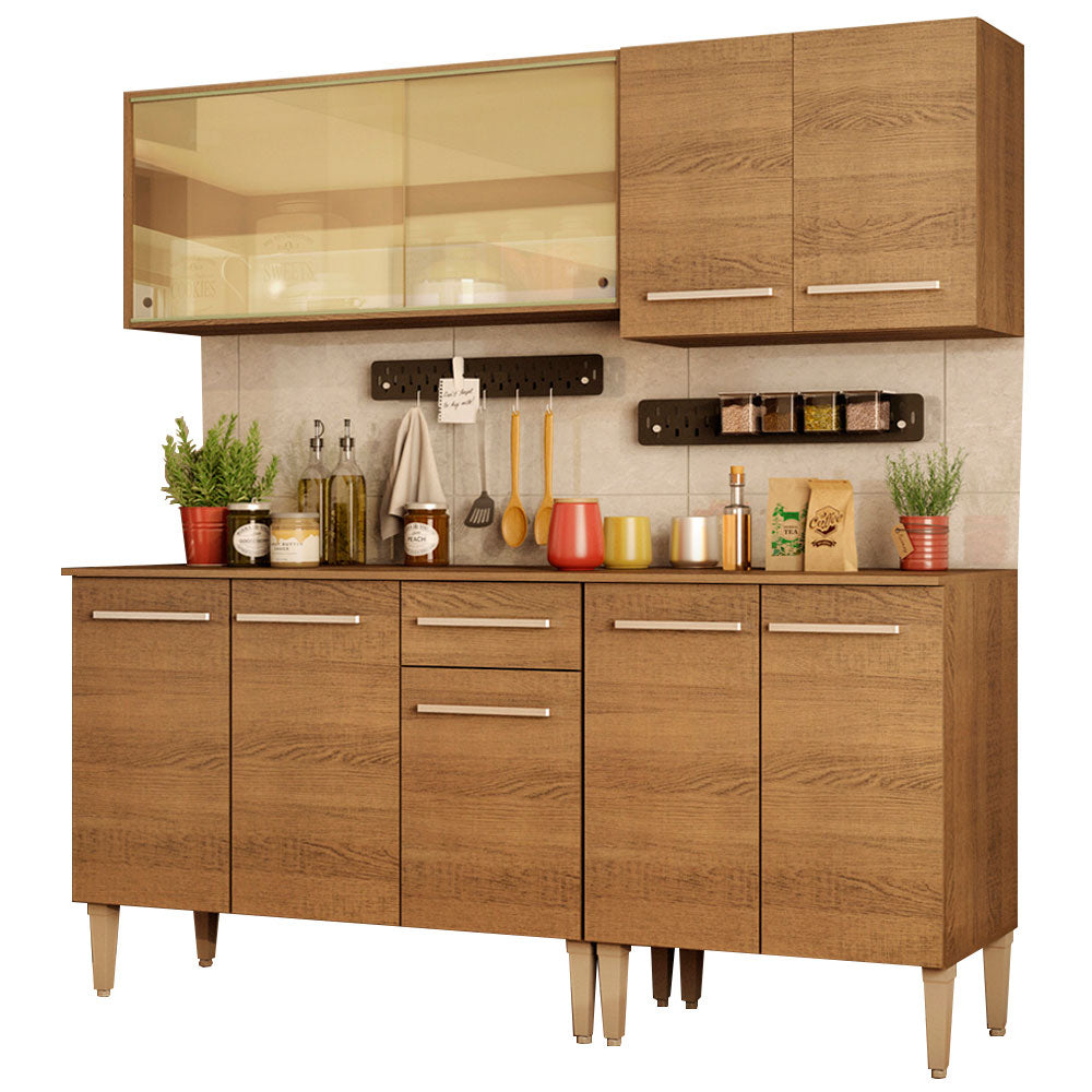 Combo de Cocina 169cm Emilly Drive Madesa 04 - Marrón