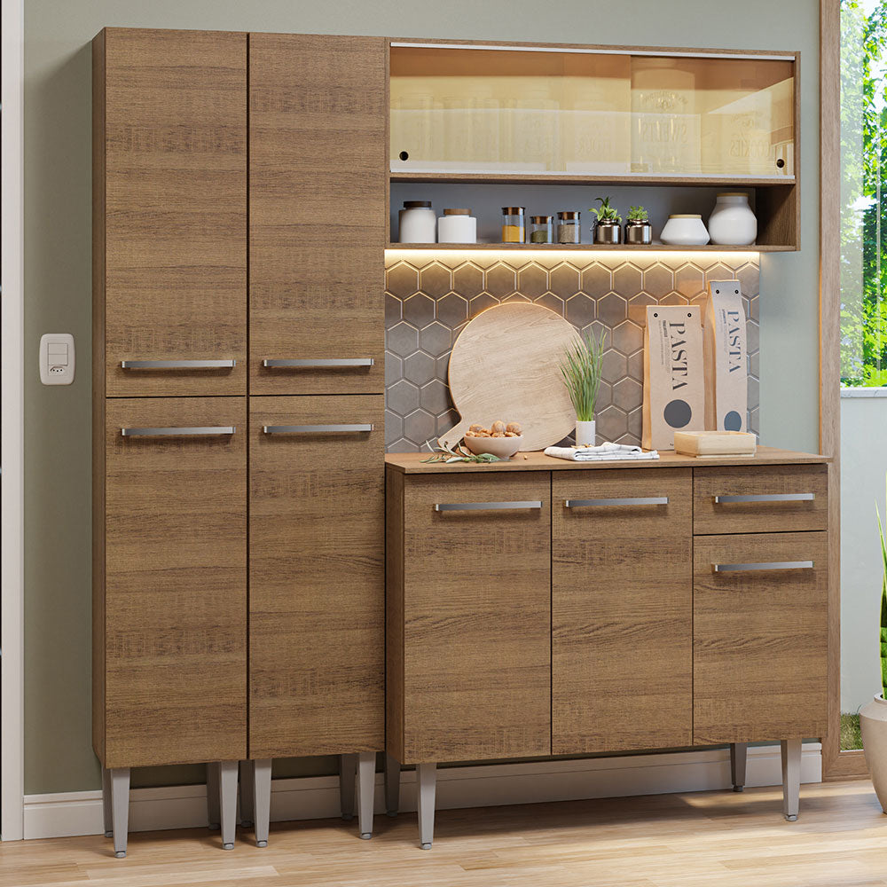 Combo de Cocina 169cm Sin Bacha de acero inoxidable Emilly Madesa 13