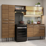 Combo completo de Cocina 229cm Emilly Madesa 06 - Marrón