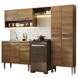 Combo completo de Cocina 229cm Con Bacha Emilly Madesa 10