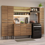 Combo completo de Cocina Madesa Emilly 261cm Marrón 04
