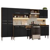 Combo completo de Cocina 293cm Con Bacha de acero inoxidable Emilly Madesa 08