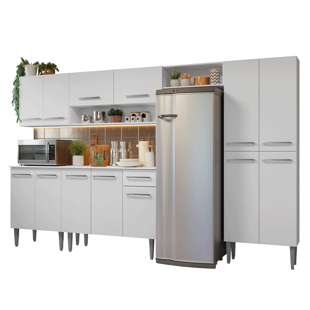 Cocina Compacta 293 cm Emilly Blanco 011