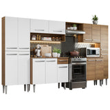 Combo completo de Cocina 325cm Marrón/Blanco Emilly Joy 01
