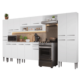 Combo completo de Cocina 325cm Blanco Emilly Madesa 06