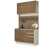 Combo de Cocina Madesa Glamy Sin Mesón De Acero Con 120 Cm