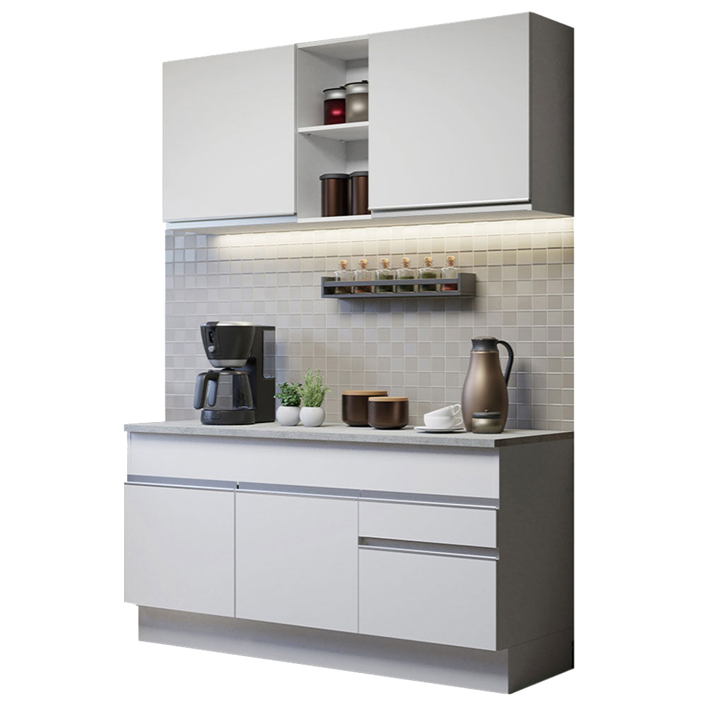Combo de Cocina 150cm Glamy Madesa Blanco