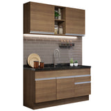 Combo de Cocina 150cm Marrón Glamy Madesa 02