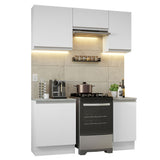 Combo de Cocina 160cm Glamy Madesa - Blanco