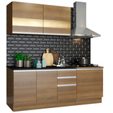 Combo de Cocina 180cm Marrón Milão Madesa 02