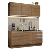Combo de Cocina 180cm Marrón Glamy Madesa 05