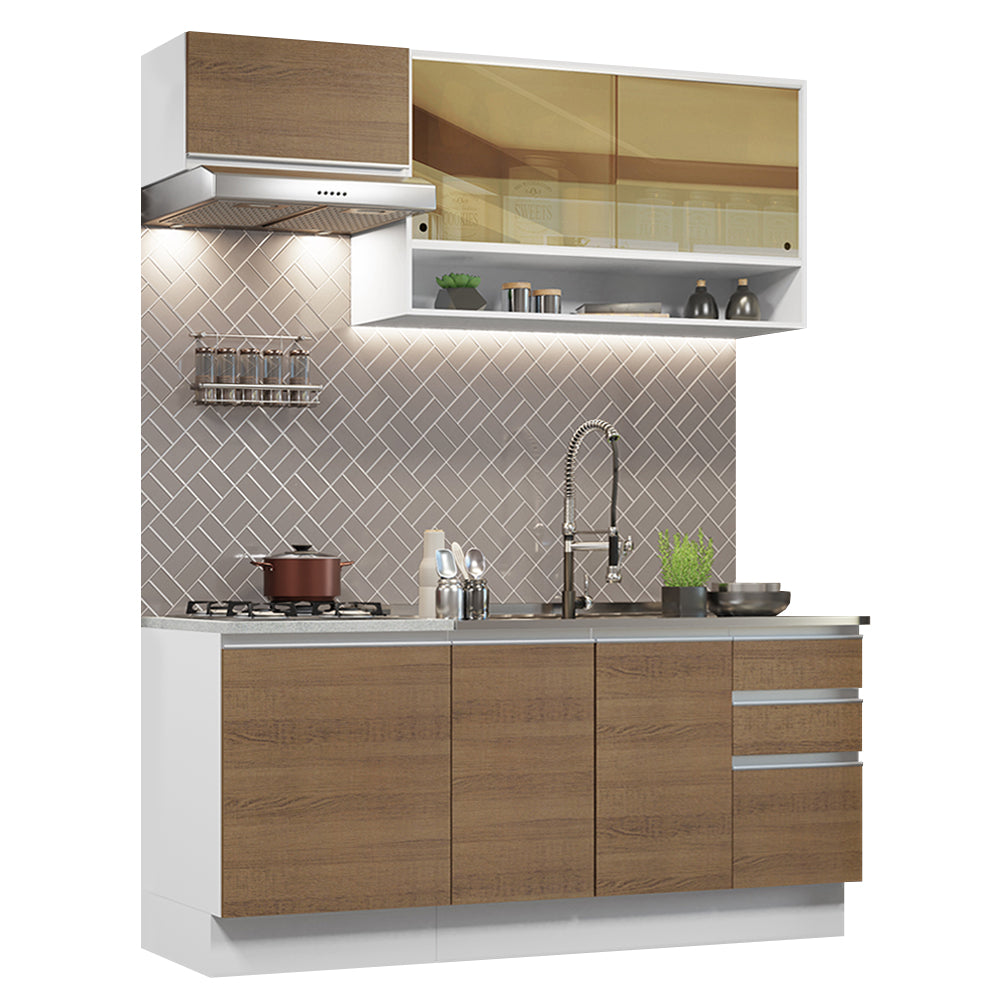 Combo de Cocina Modular Glamy Madesa 180cm BR 08