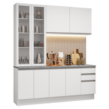 Combo de Cocina con Cristalero 190 cm Madesa Glamy BB 05