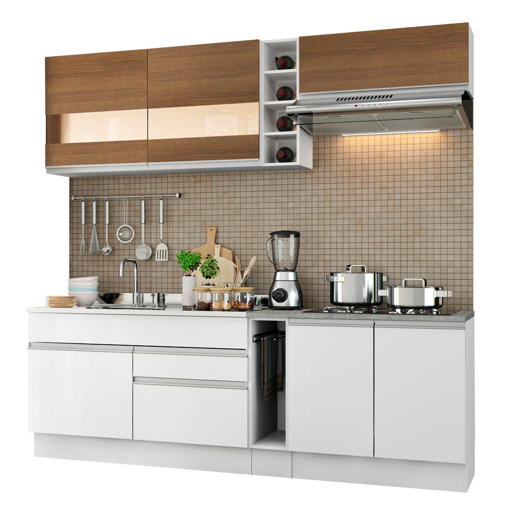 Combo completo de Cocina Madesa Glamy 220cm MB