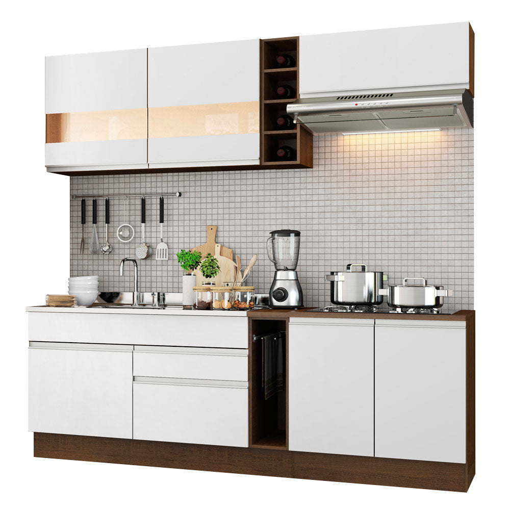 Combo completo de Cocina Modular Madesa Parma 220cm MB