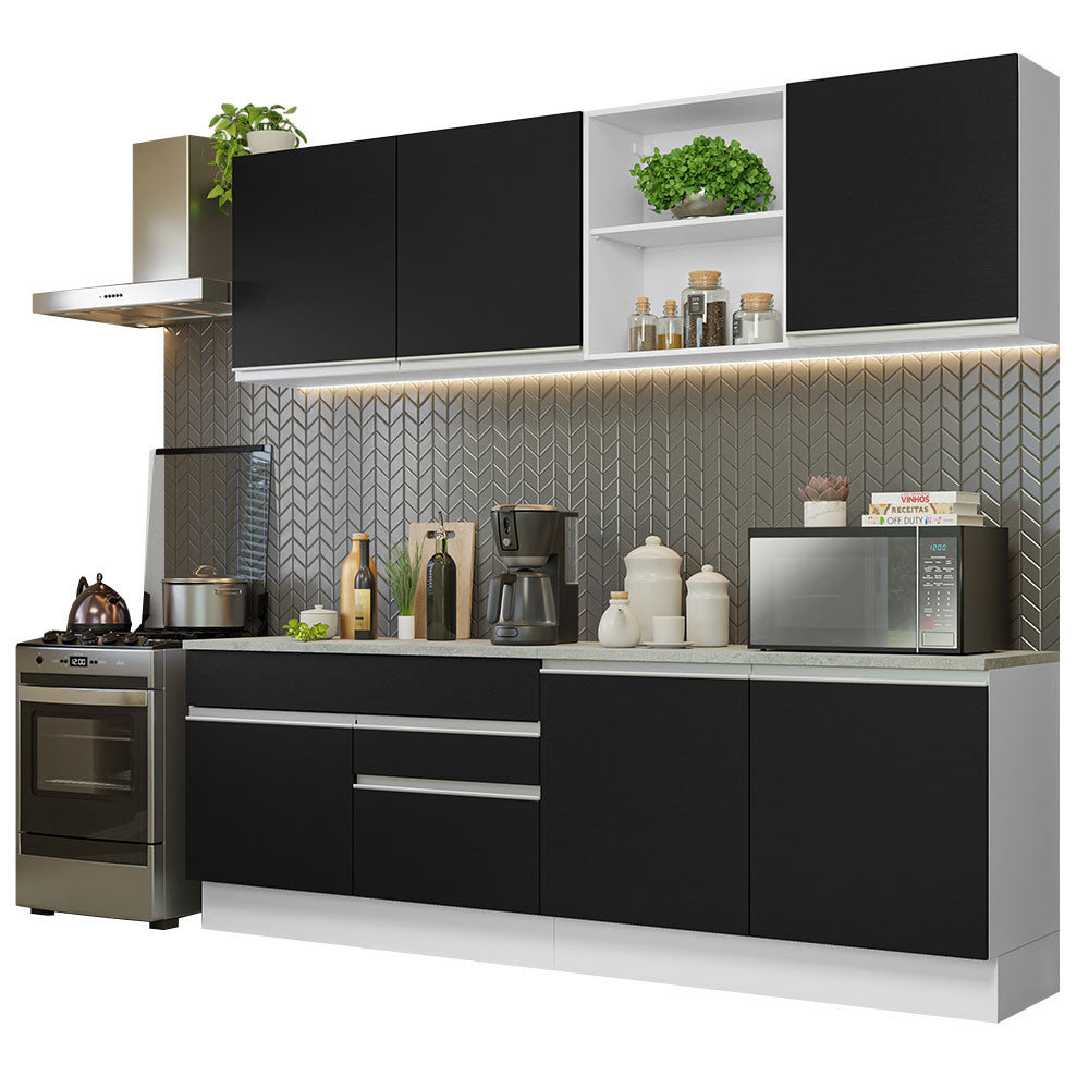 Combo completo de Cocina Madesa Glamy 240cm BN 06