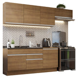 Combo completo de Cocina 260cm Marrón Glamy Madesa 03