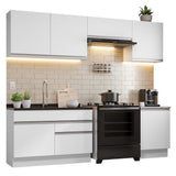 Combo completo de Cocina 260cm Blanco Glamy 04