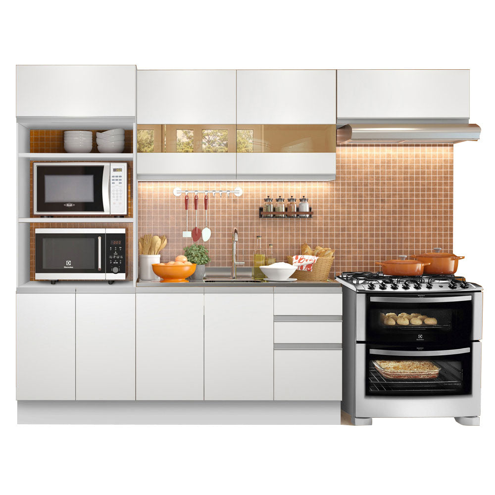 Combo completo de Cocina 270cm Marselha Madesa 01 - Blanco