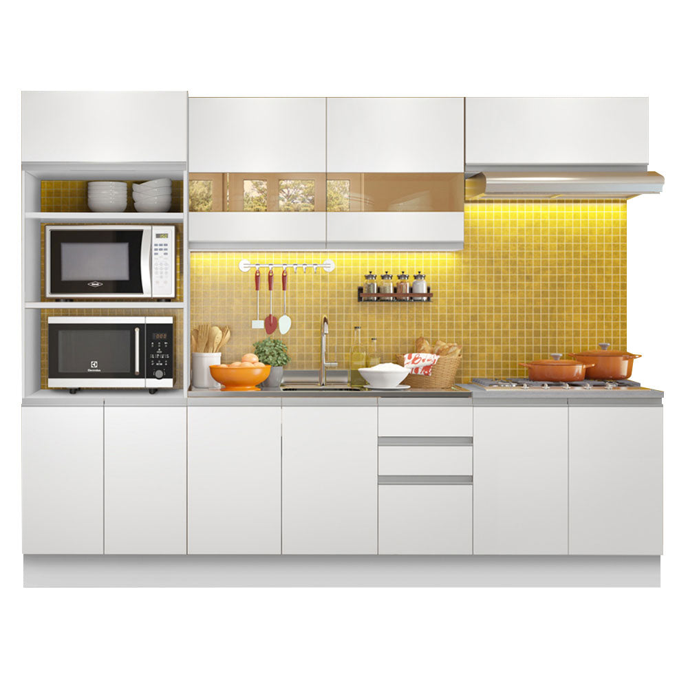 Combo completo de Cocina 270cm Atenas Madesa 03 - Blanco