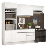 Combo completo de Cocina 270cm Blanco Glamy 14