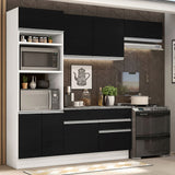 Combo completo de Cocina Madesa Glamy 270cm Blanco/Negro 14