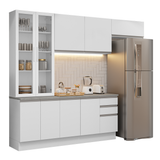 Combo completo de Cocina con Cristalero 270 cm Madesa Glamy BB 16