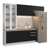 Combo completo de Cocina con Cristalero 270 cm Madesa Glamy BN 16