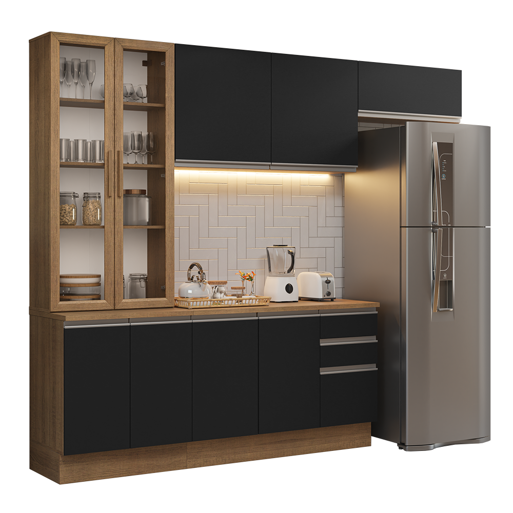 Combo completo de Cocina Madesa Glamy 270cm MN 16