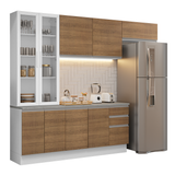 Combo completo de Cocina con Cristalero 270 cm Madesa Glamy BM 16