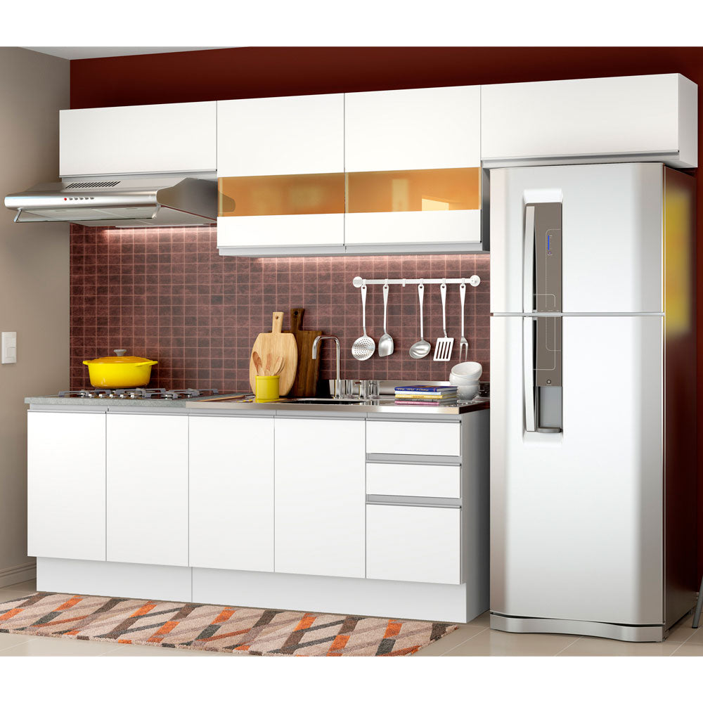 Combo completo de Cocina 280cm Mariana Madesa 02 - Blanco