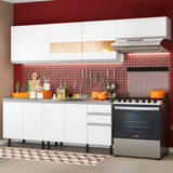 Combo completo de Cocina Madesa Mariana 03SR Blanco