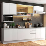 Combo completo de Cocina 280cm Genova Madesa 04 - Blanco