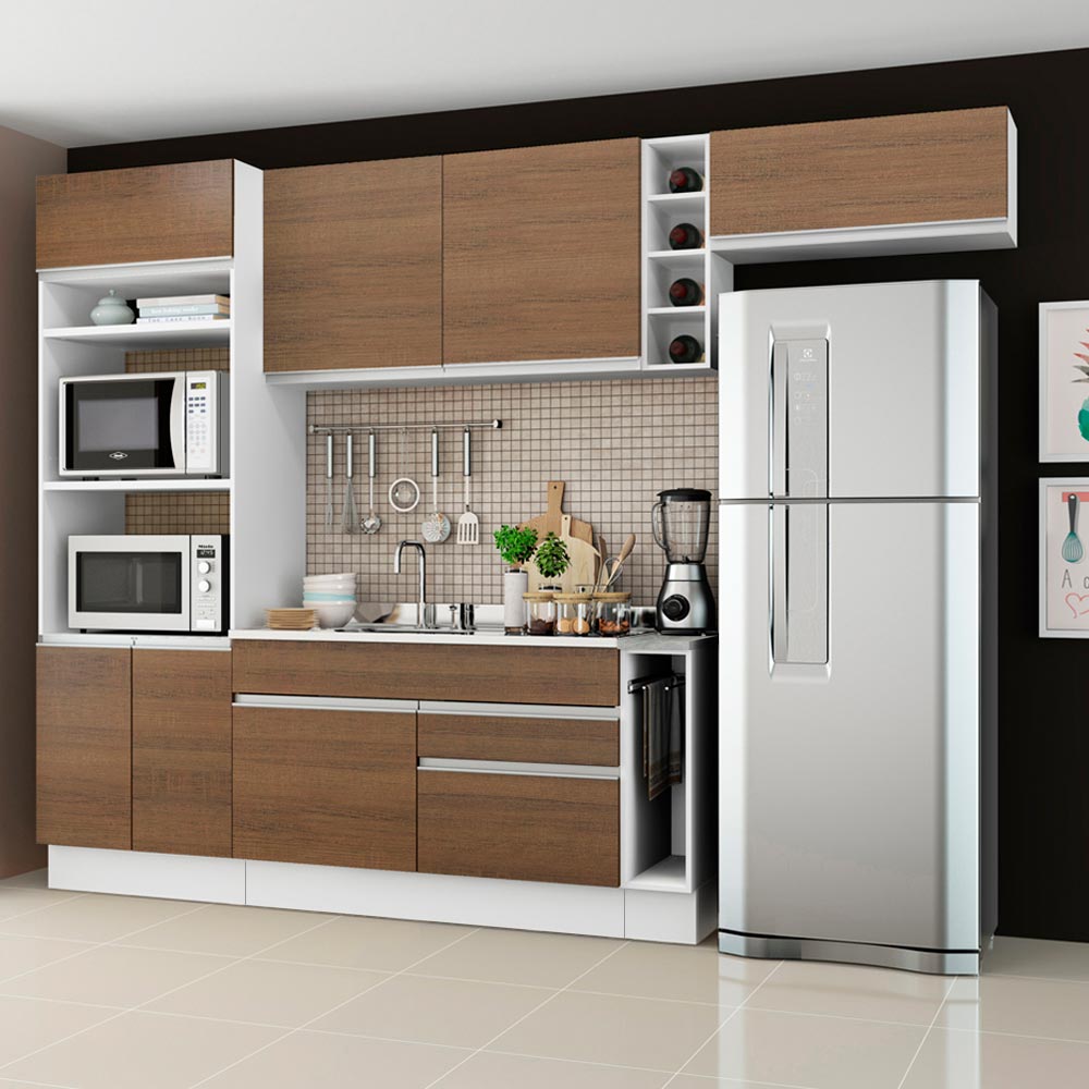 Combo completo de Cocina Madesa Glamy 290cm BM 01