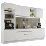 Combo completo de Cocina 310cm Blanco Glamy 02