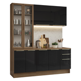Combo de Cocina con Cristalero 190 cm Madesa Lux MN 02