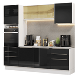Combo completo de Cocina Madesa Lux 240cm BN 02