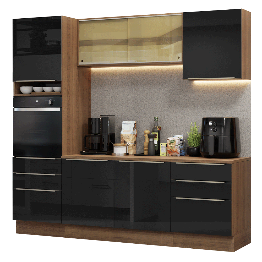 Combo completo de Cocina Madesa Lux 240cm MN 08