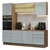 Combo completo de Cocina Madesa Lux 240cm MG 08