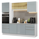 Combo completo de Cocina Madesa Lux 240cm BG 08