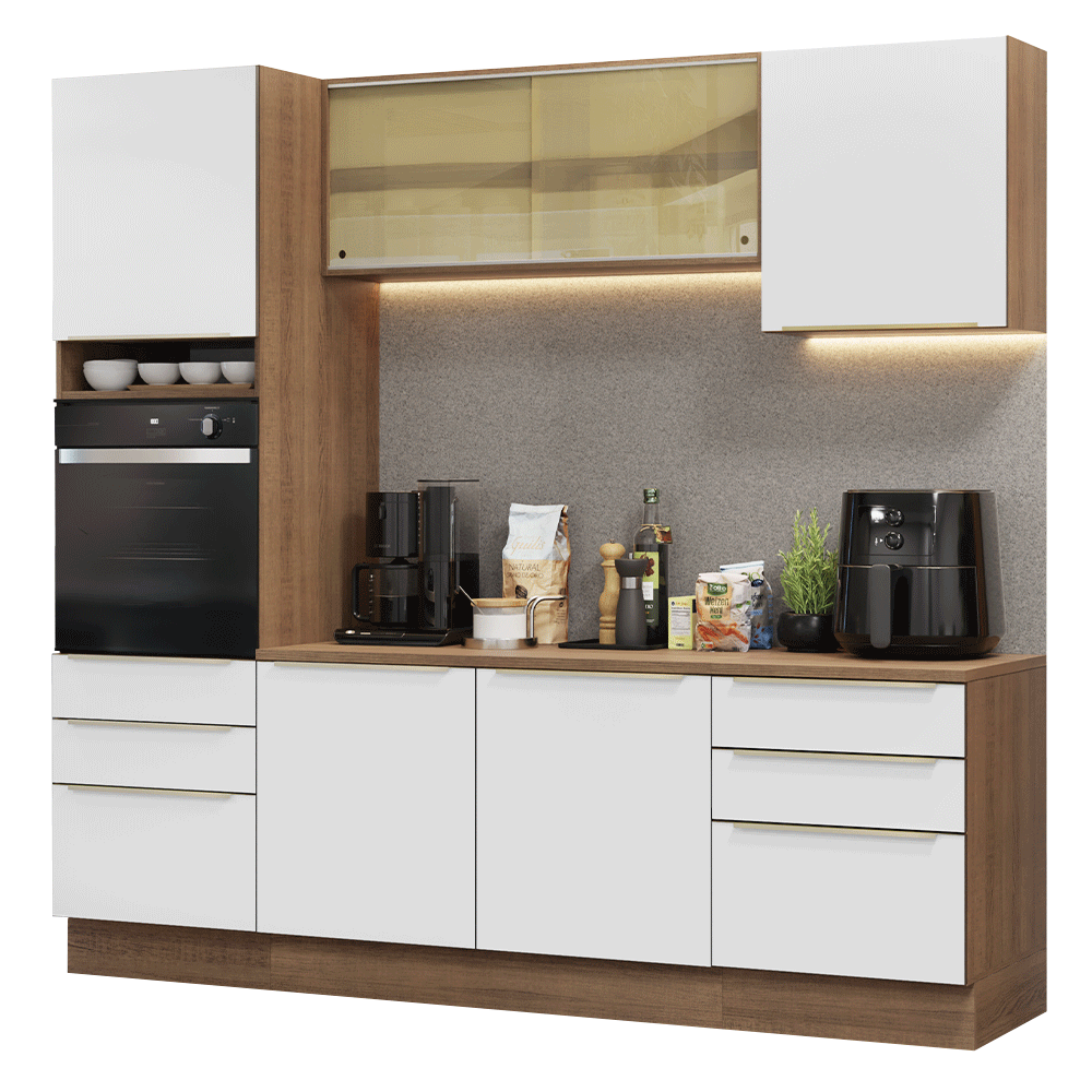 Combo completo de Cocina Madesa Lux 240cm MBV 08