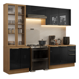 Combo completo de Cocina con Cristalero 270 cm Madesa Lux MN 04