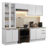 Combo completo de Cocina con Cristalero 270 cm Madesa Lux BB 04