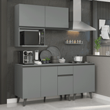 Combo de Cocina 180 cm Gris Nice Madesa 02