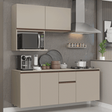Combo de Cocina 180 cm Flotante Crema Nice Madesa 03