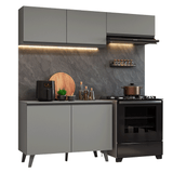 Combo de Cocina 200cm Gris Nice Madesa 01