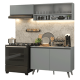 Combo de Cocina 200cm Gris Nice Madesa 09